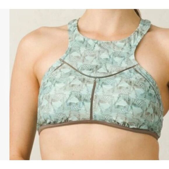 NEW WITH TAGS NEW  2 piece set prAna SEASIDE SAFARI AZRA ZEBRA RACERBACK TASSEL - Picture 2 of 13